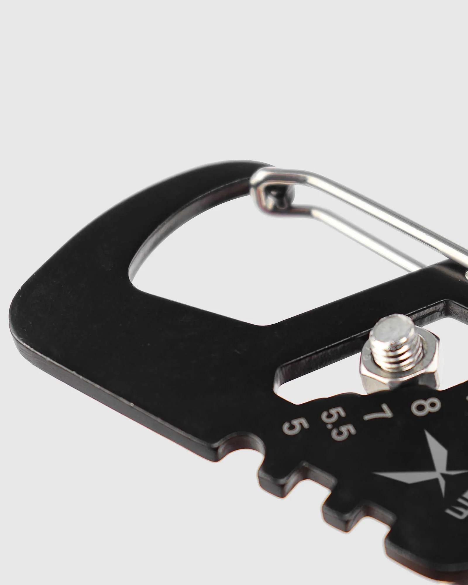 Paracord Carabiner Key Ring - Black
