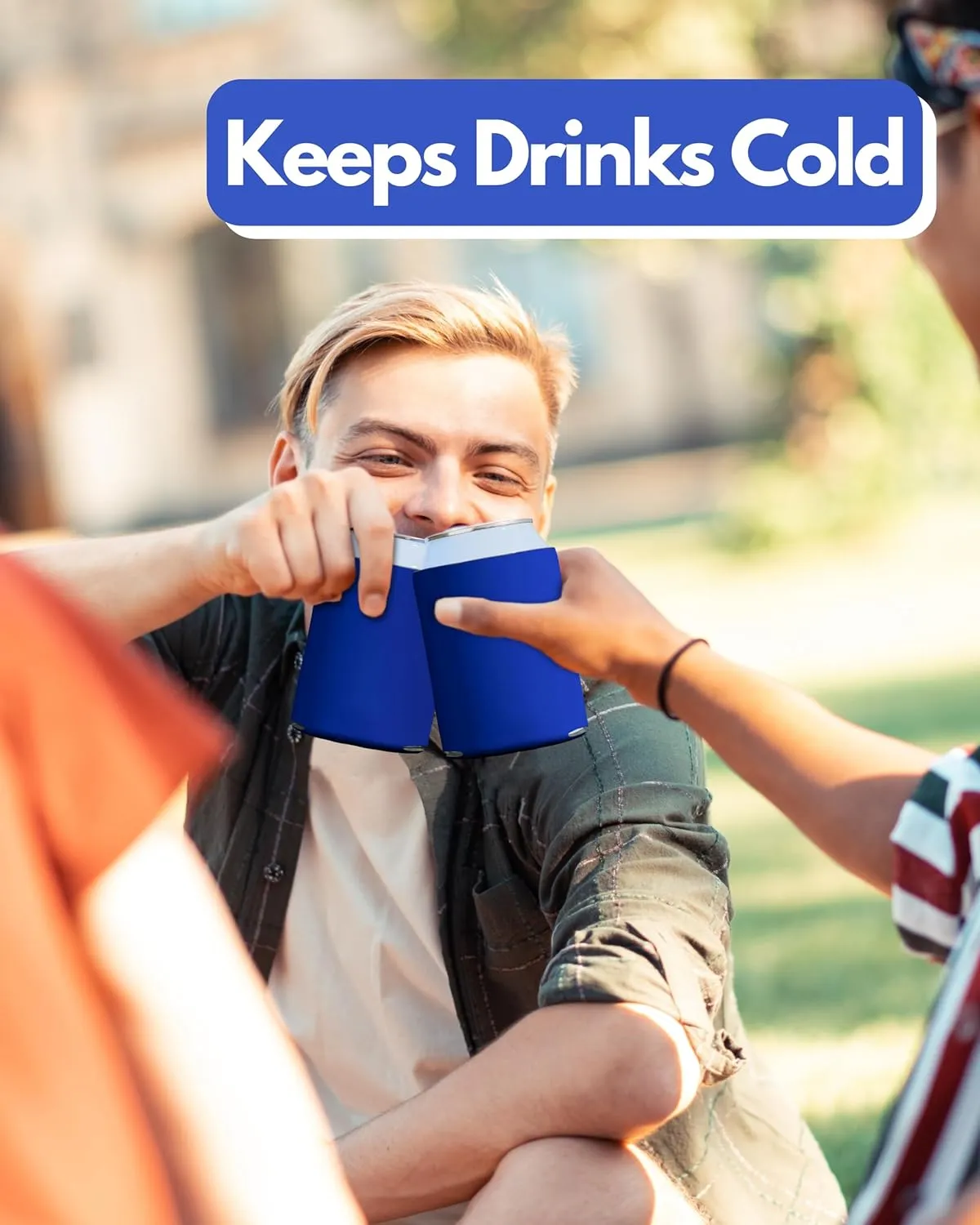 PartyPrints 25 Pack Royal Blue Blank Can Cooler Sleeves, Customizable Bulk Sublimation Insulated Foam for Beer, Collapsible Plain Drink Holder, Cold Soda Insulator, 12oz Regular, 16oz Tall Cans