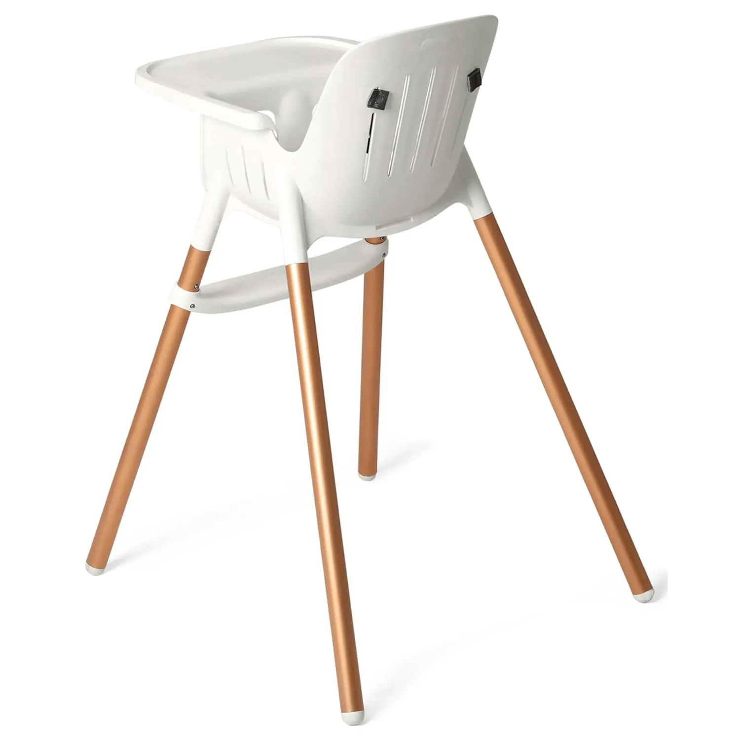 Peg Perego Poke High Chair - Modern and Easy to Clean - from 6 to 36 Months - Polar (White & Gold)