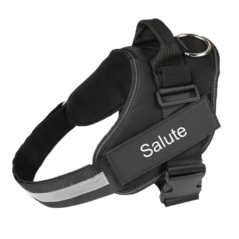 Personalised Custom Reflective Breathable Dog Harness NO PULL Adjustable Pet Harness For Small Large Dog Harness Vest With Patch