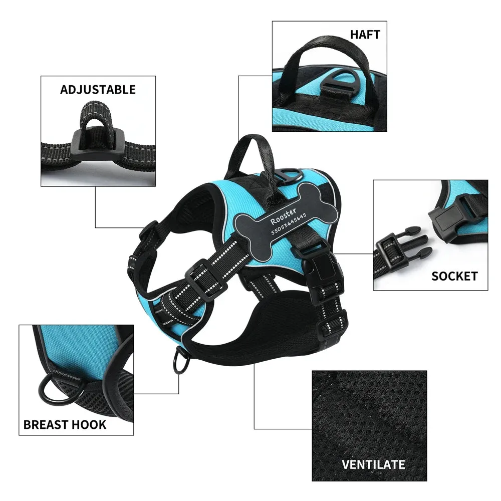 Personalized Canine Comfort Harness - Safe, Breathable & Custom Fit