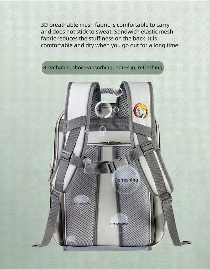 Pet Bubble Backpack, Expandable Pet Backpack, Airline Approved Pet Backpack for Small Dogs, Dog Travel Backpack, Cat Bag Backpack with Cat Toys for Travel, Hiking and Outdoor Use.(Gray-Black)
