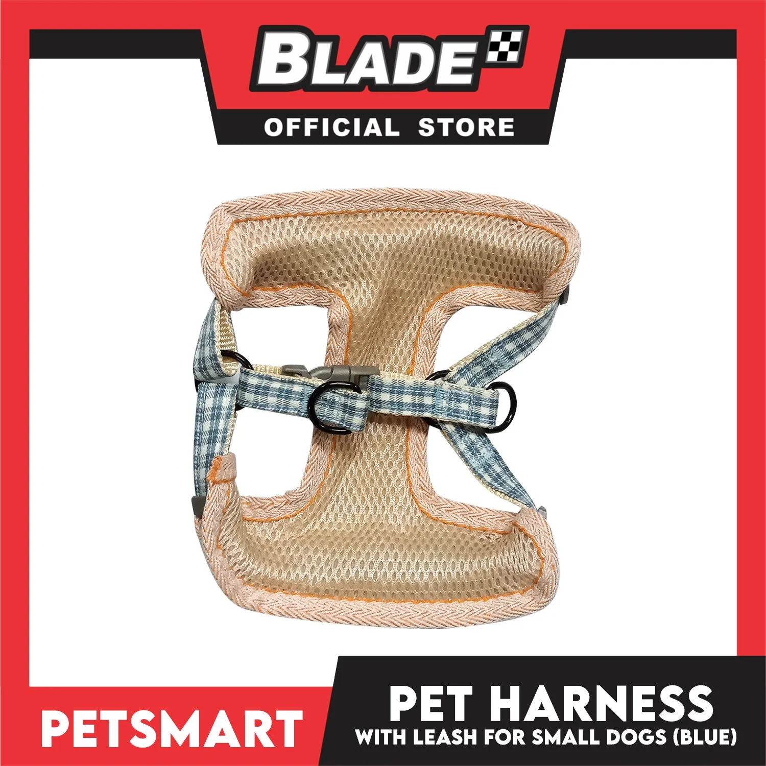 Pet Harness with Leash for Small Dogs (Blue) QYS2202