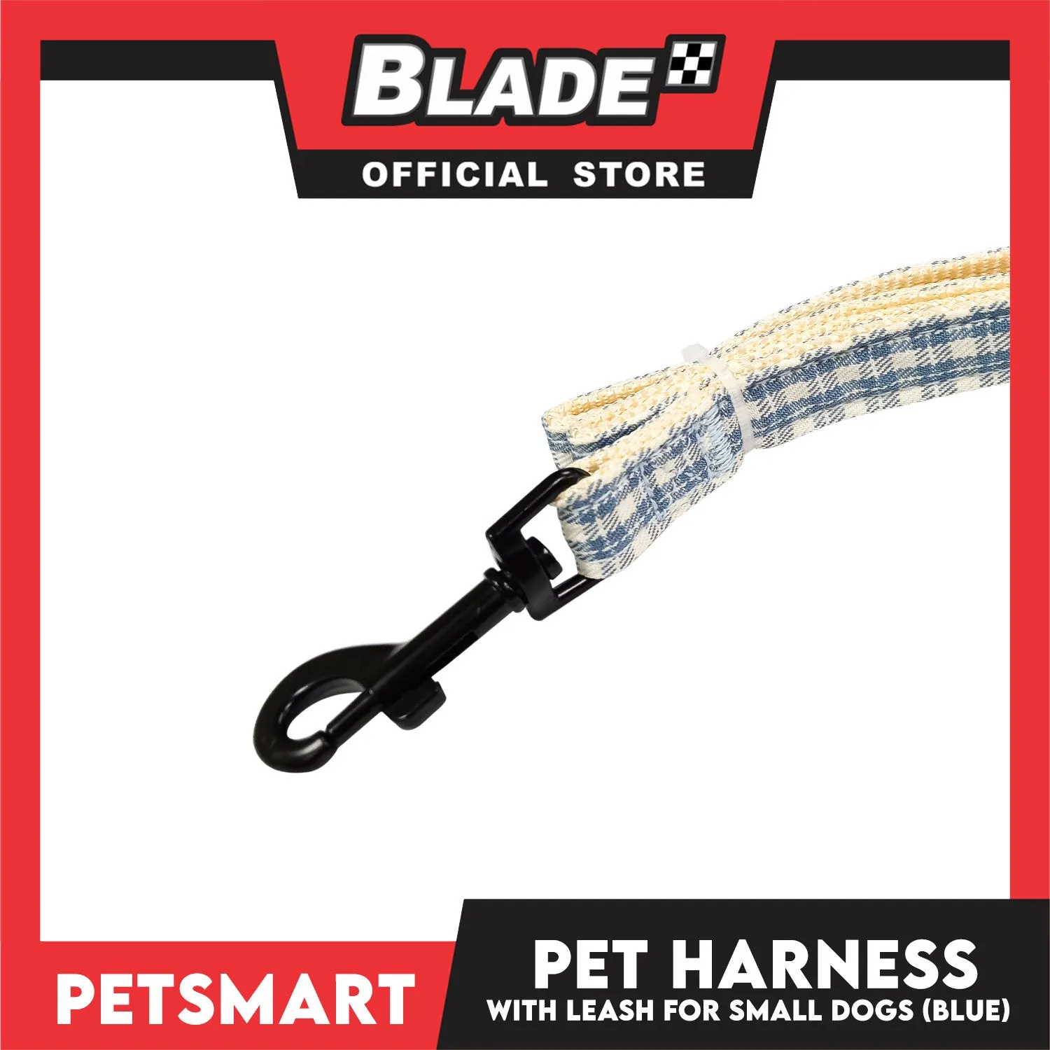 Pet Harness with Leash for Small Dogs (Blue) QYS2202
