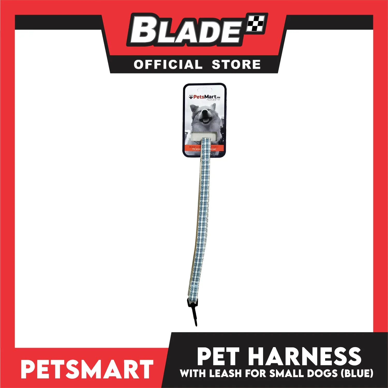 Pet Harness with Leash for Small Dogs (Blue) QYS2202