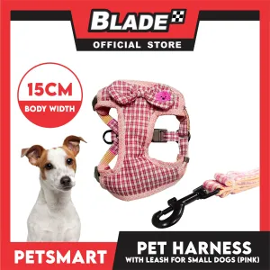 Pet Harness with Leash for Small Dogs (Pink) QYS2202