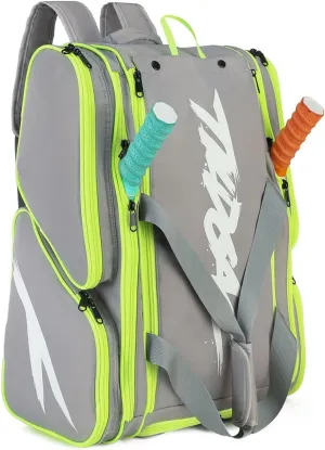 Pickleball Bag - Large Paddle Bag for 4 Paddles & Accessories - Fence Hook, Extra Pockets, Shoe Compartment