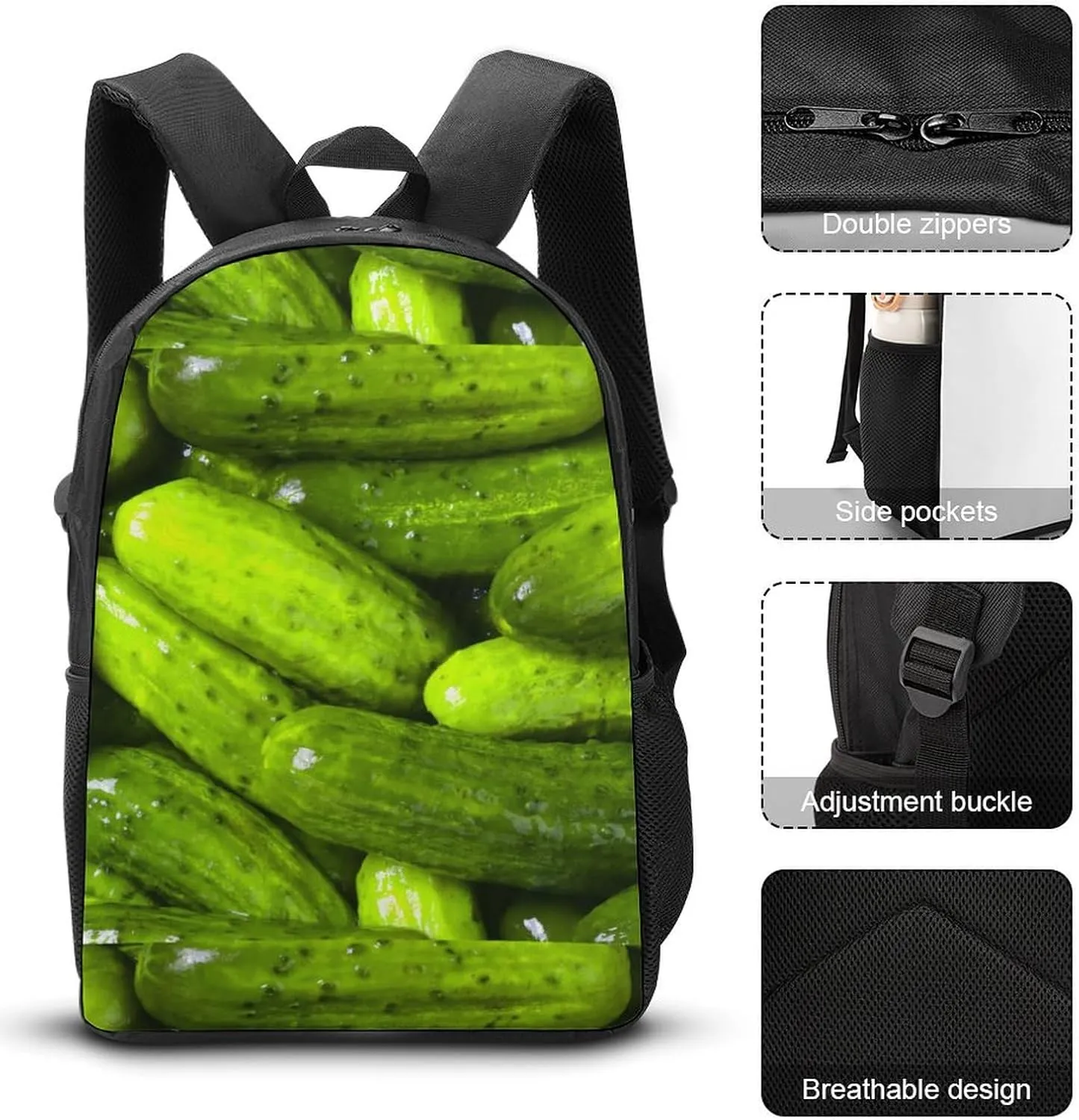 Pickles Pickle Shoulder Backpack Diagonal Lunch Bag Pencil Case Set
