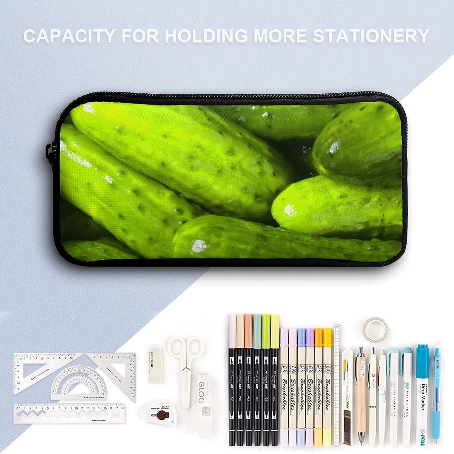 Pickles Pickle Shoulder Backpack Diagonal Lunch Bag Pencil Case Set