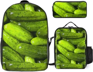 Pickles Pickle Shoulder Backpack Diagonal Lunch Bag Pencil Case Set