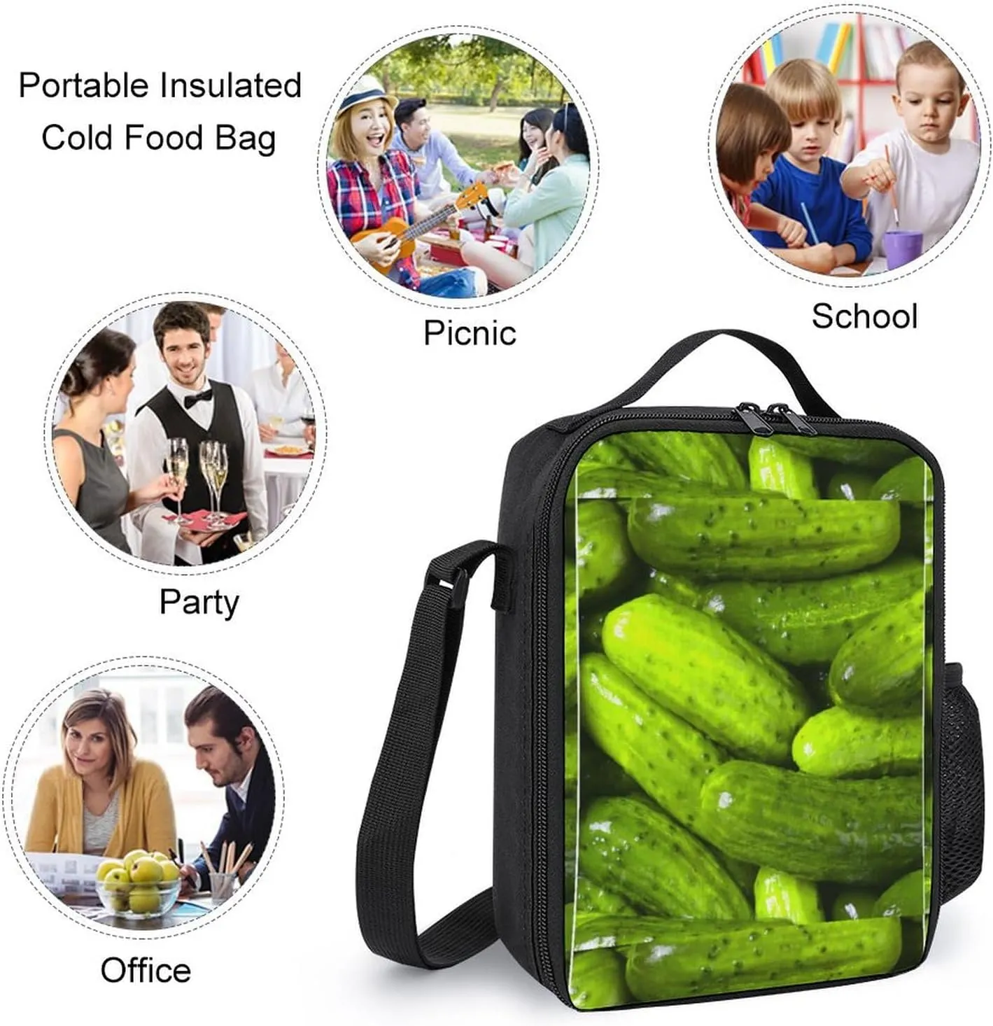 Pickles Pickle Shoulder Backpack Diagonal Lunch Bag Pencil Case Set
