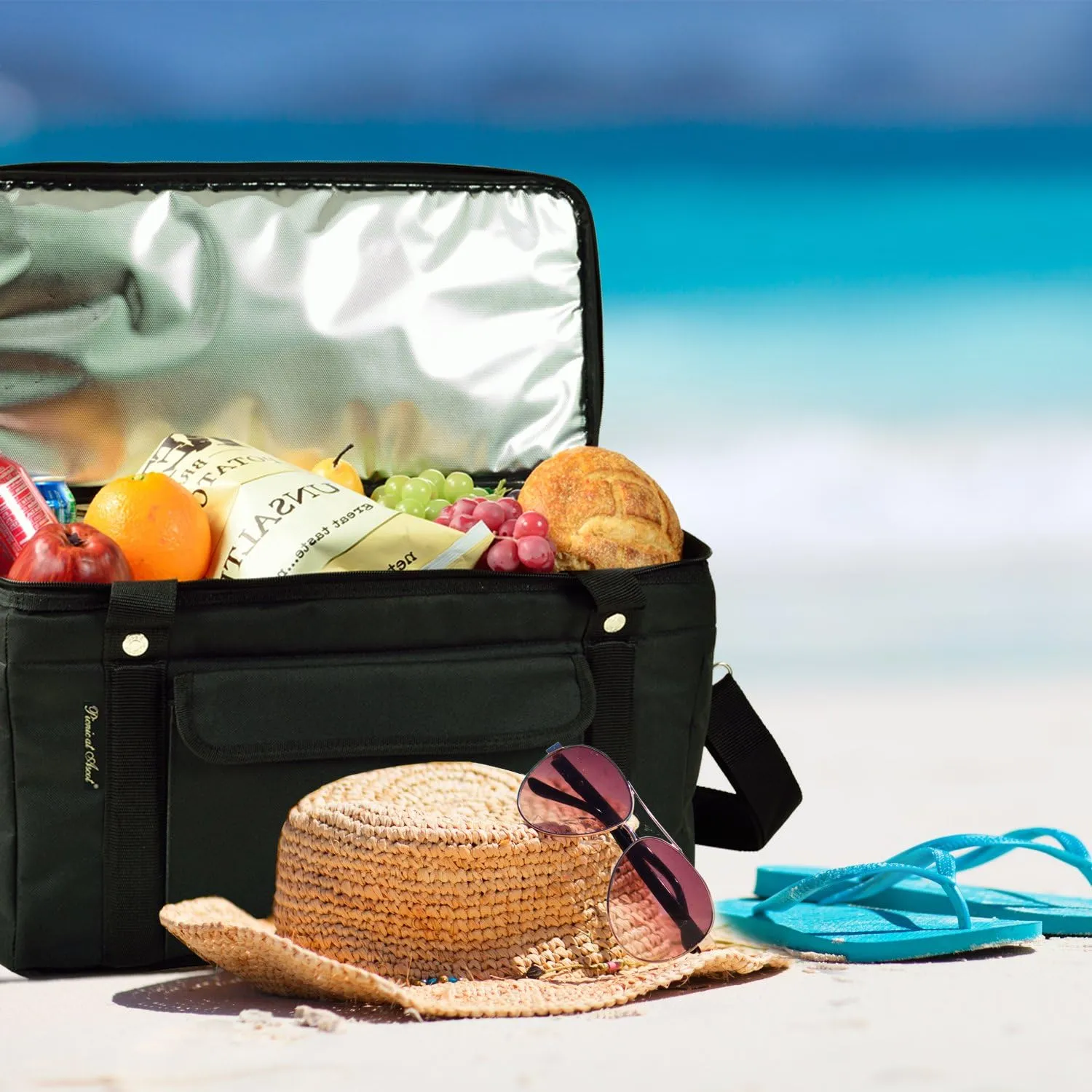 Picnic at Ascot 42 Can Capacity Semi Rigid Collapsible Leakproof Cooler- Designed & Quality Approved in The USA - 2 Pack