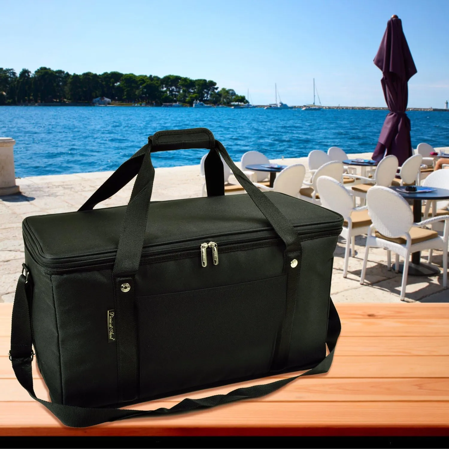 Picnic at Ascot 64 Can Capacity Semi Rigid Collapsible Leakproof Cooler- Designed & Quality Approved in the USA -2 Pack