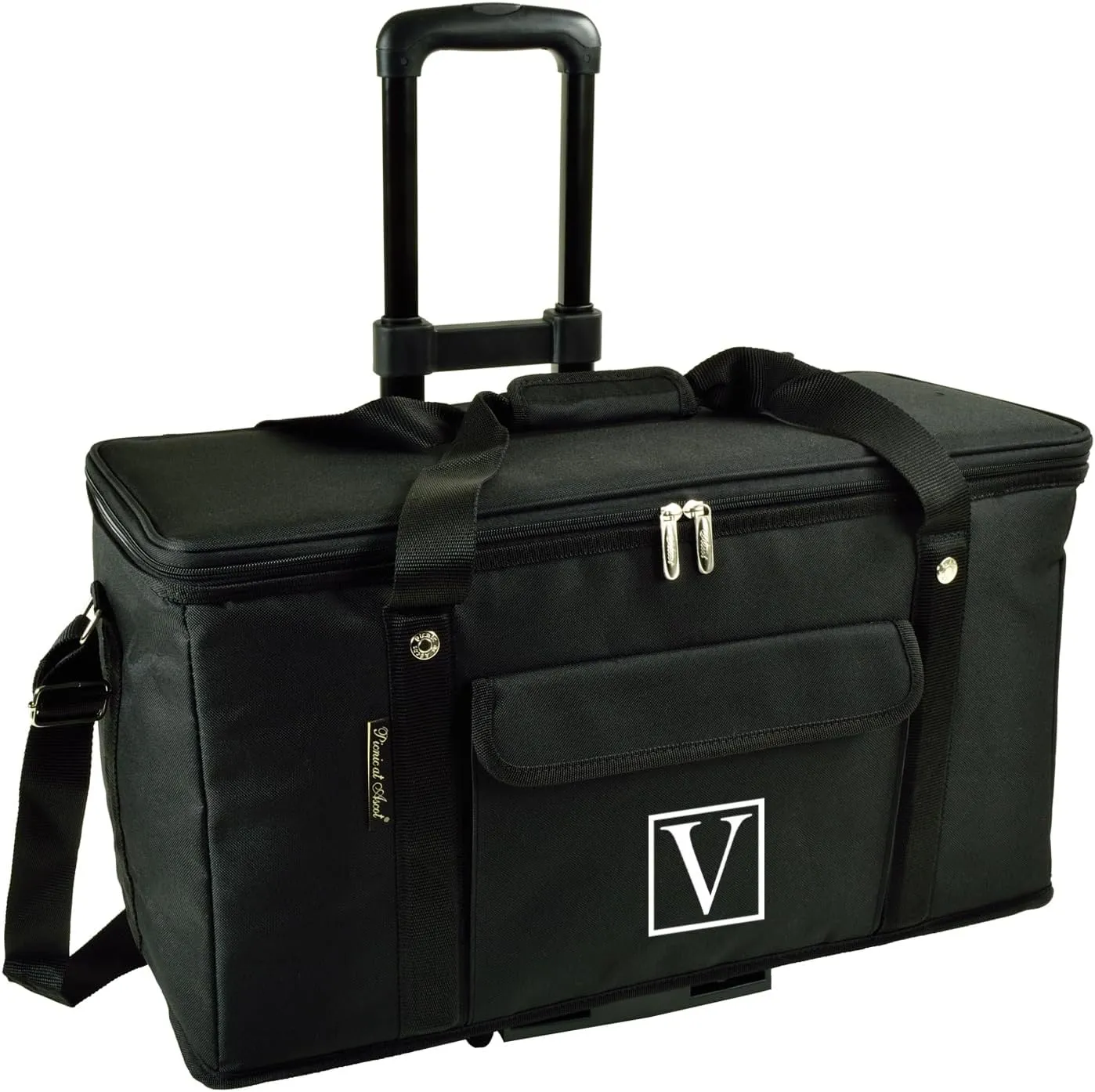 Picnic at Ascot Personalized Monogrammed Travel Cooler with Wheels- 64 Can Capacity- Collapsible Leakproof Cooler- Designed & Quality Approved in The USA