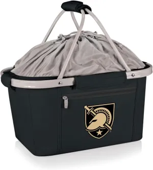PICNIC TIME NCAA West Point Black Knights Metro Shopping Basket - Insulated Picnic Basket - Collapsible Market Basket - Utility Tote Cooler Bag