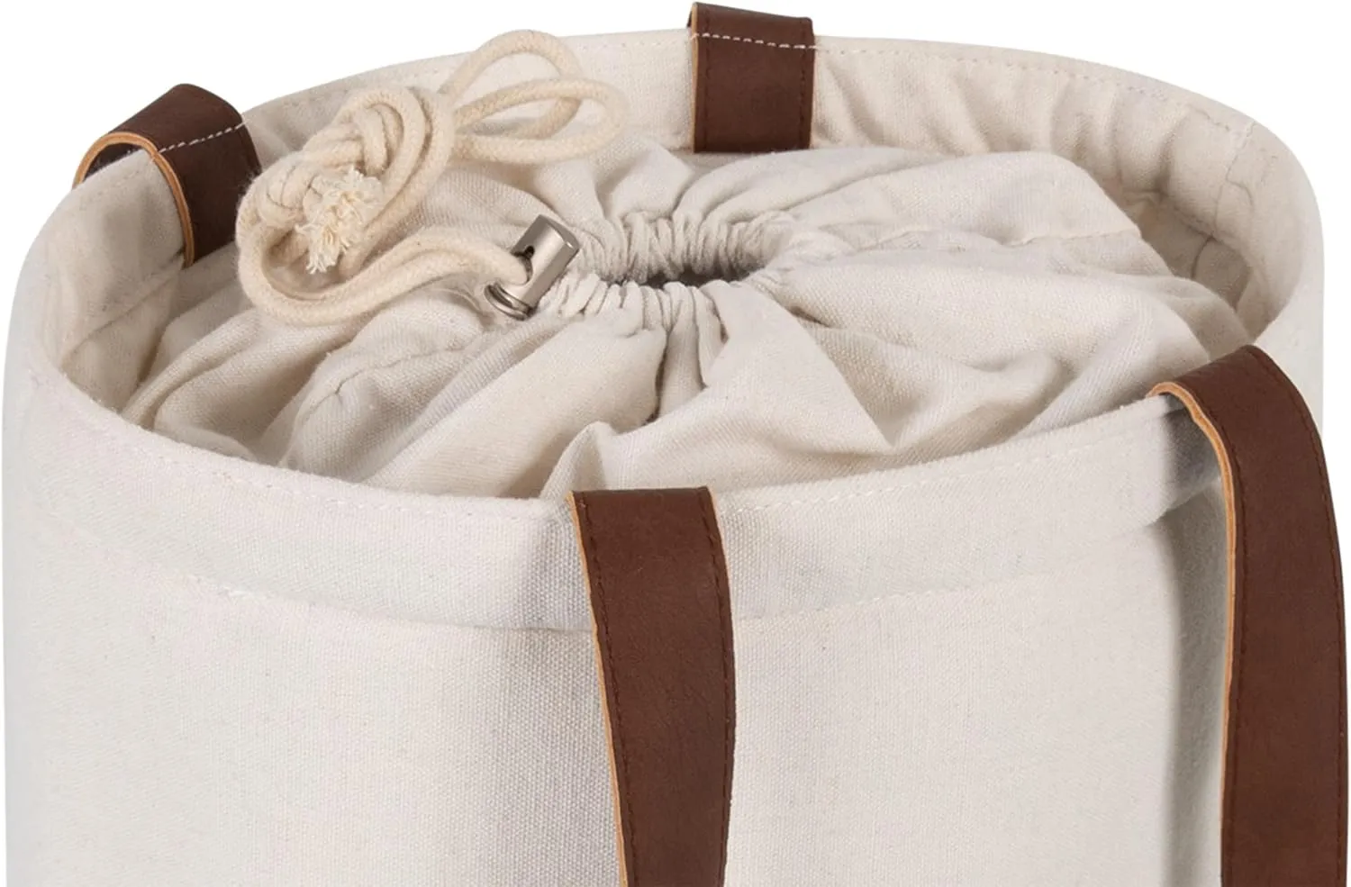 PICNIC TIME NFL Pico Willow and Canvas Insulated Lunch Basket, Natural Canvas