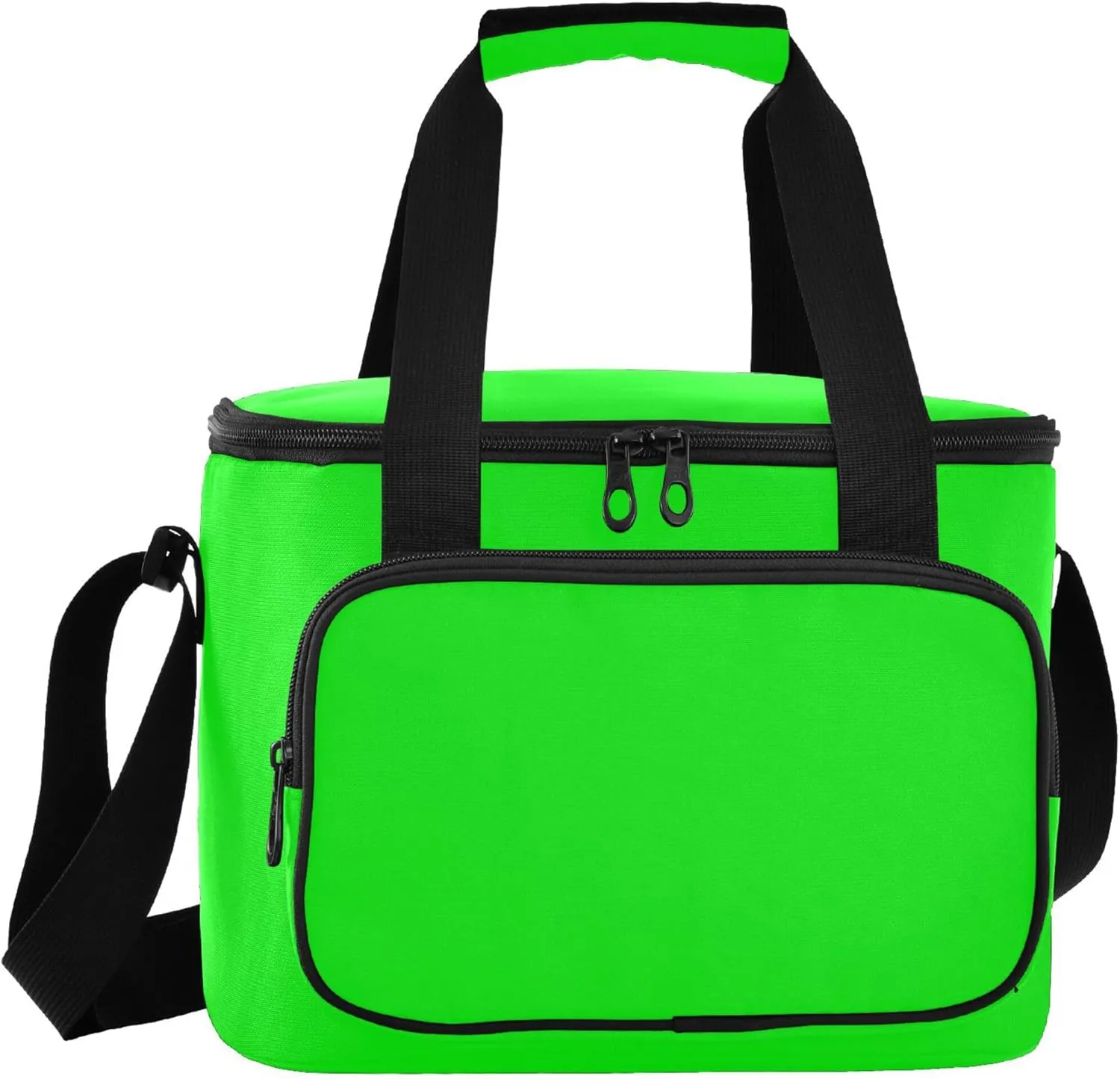 Plain Lime Green Solid Color Cooler Box, Lunch Boxes, Mens Lunch Bag