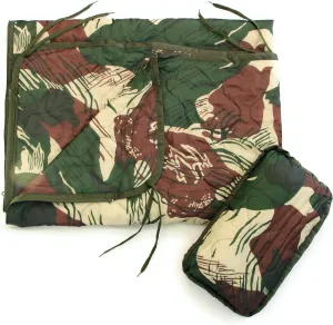 Poncho Liner Woobie with Zipper and Zippered Head Port, 3-Sided Zipper, Pillow and Stuff Sack Included