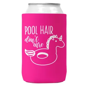 Pool Hair Don't Care Can Coozie Cooler for 12oz Cans