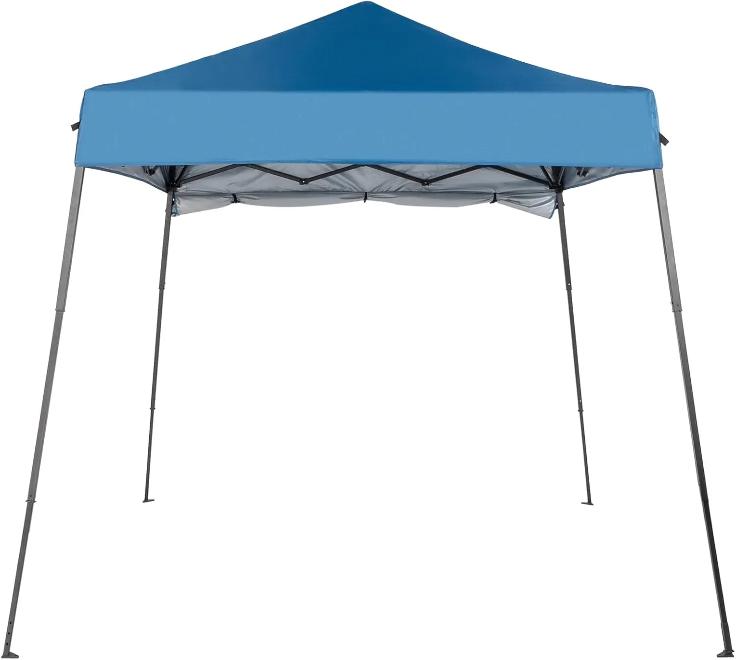 Pop Up Canopy Tent, 6 x 6ft Outdoor Lightweight Foldable Canopies with Side Storage Bag and Carry Bag, Portable Waterproof Sun Shelter Oxford Fabric Cover Easy Up Gazebo for Events Backyard Beach