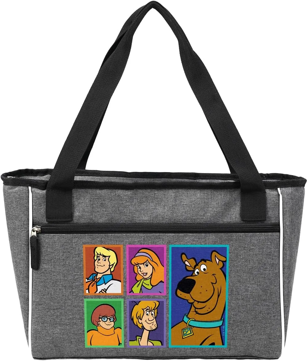 Popfunk Scooby Doo Gang Collection Soft Sided Insulated Tote Cooler Bag, Lightweight, Thermal and Reusable for Grocery