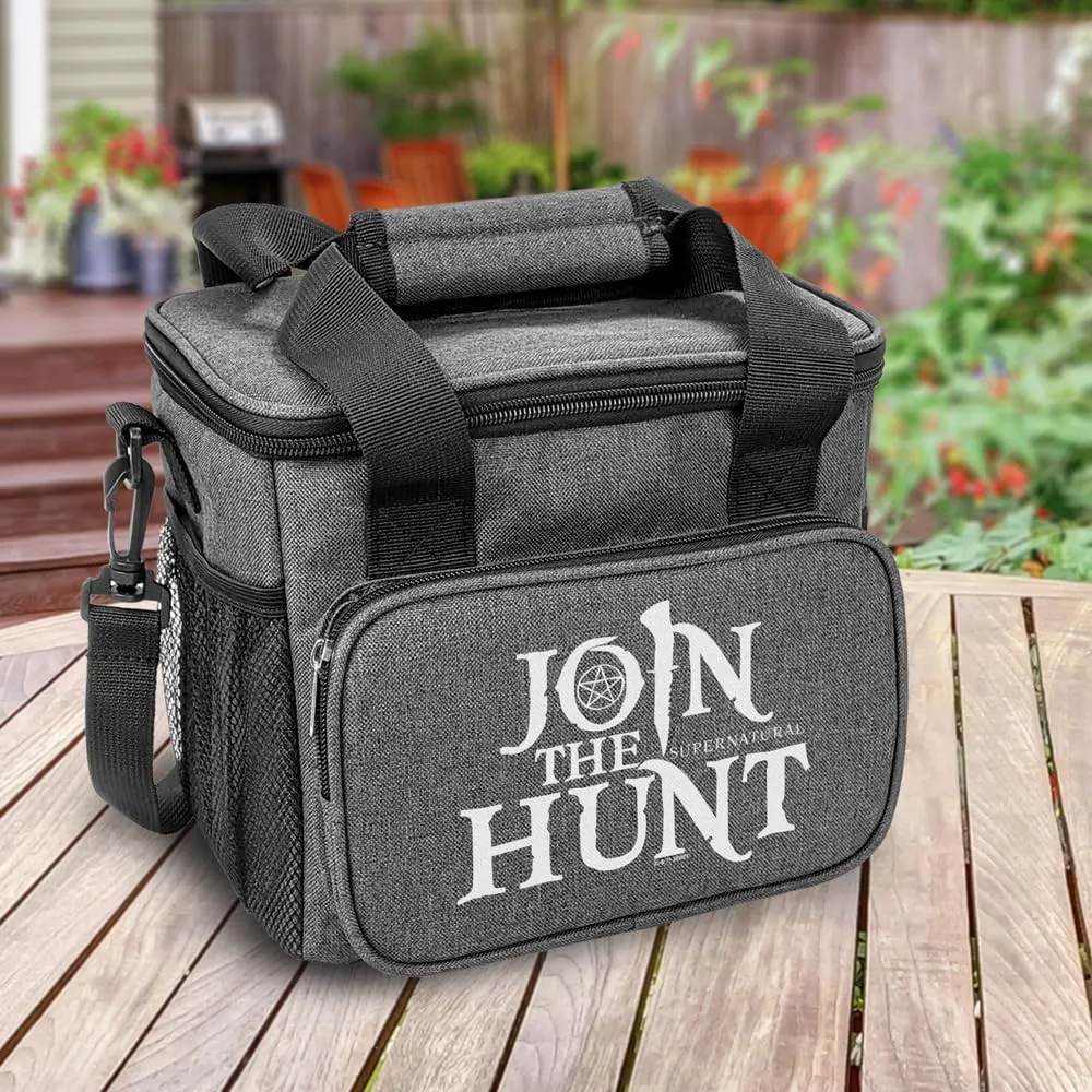 Popfunk Supernatural Join the Hunt Soft Insulated Cooler Bag, Large Lunch Bag, Lightweight, Thermal and Reusable for Office, Picnic, Beach