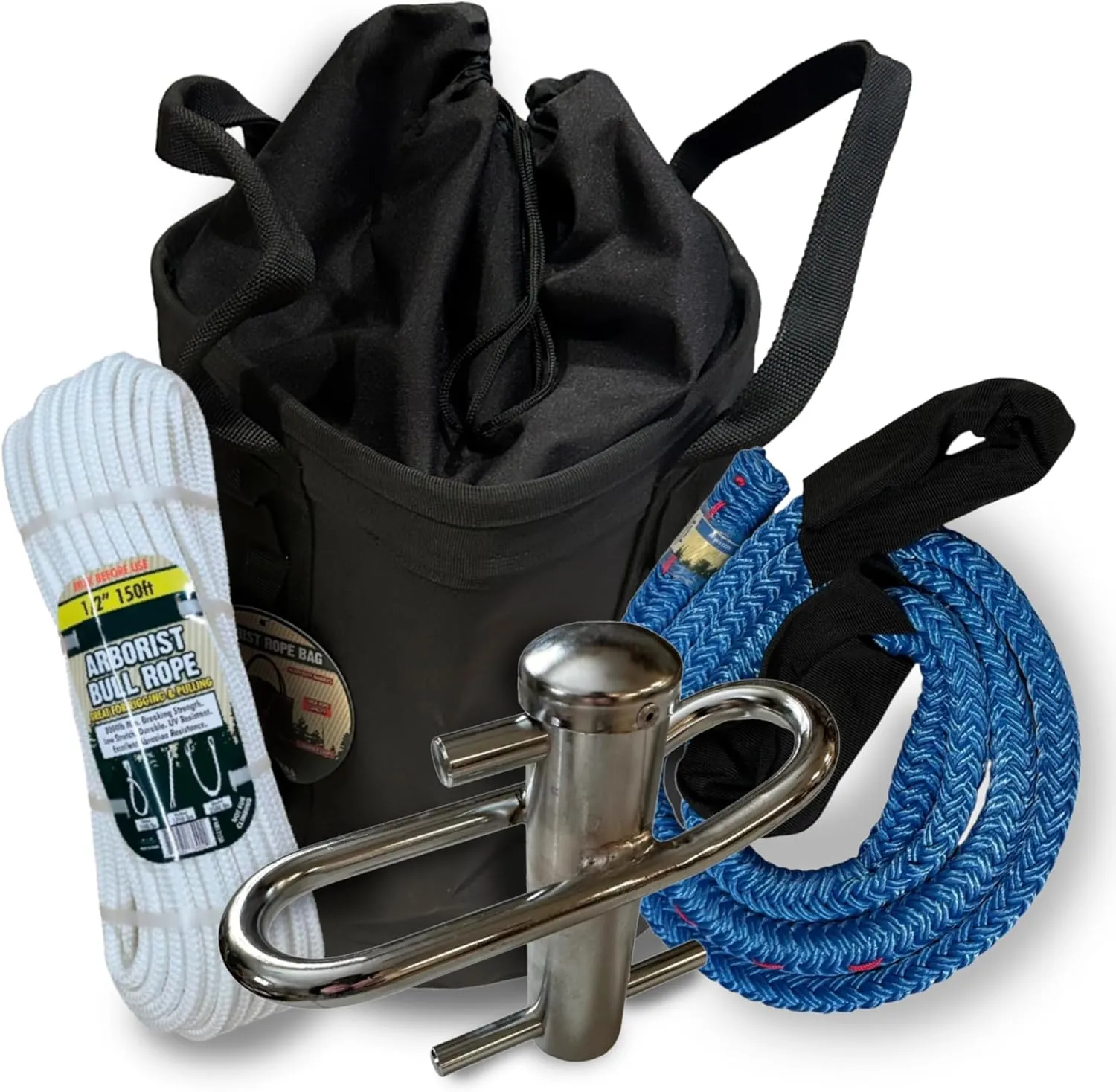 Port-A-Wrap Kit | Includes Bull Rope, Whoopie Sling, Port Wrap, and Rope Bag | Belay Device Tree, Climbing Gear & Arborist Equipment
