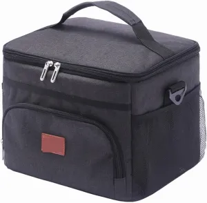 Portable Picnic Backpack Ice Box Cooler Bag, Leakproof Insulated Lunch Box for Food, Drinks, Travel, Beach, Work, and Outdoor Activities, 29x22x24cm