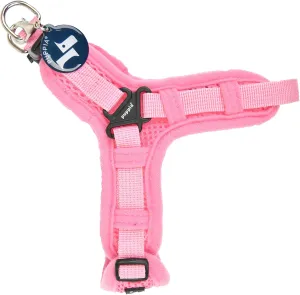 Puppia Soft Dog Harness X No Choke No Pull Adjustable Walking Training for Small and Medium Dog - Pink - L
