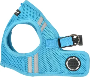 Puppia Soft Vest Dog Harness No Choke Step-in Reflective Triple Layered Breathable Mesh for Small and Medium Dog, Sky Blue, X-Large