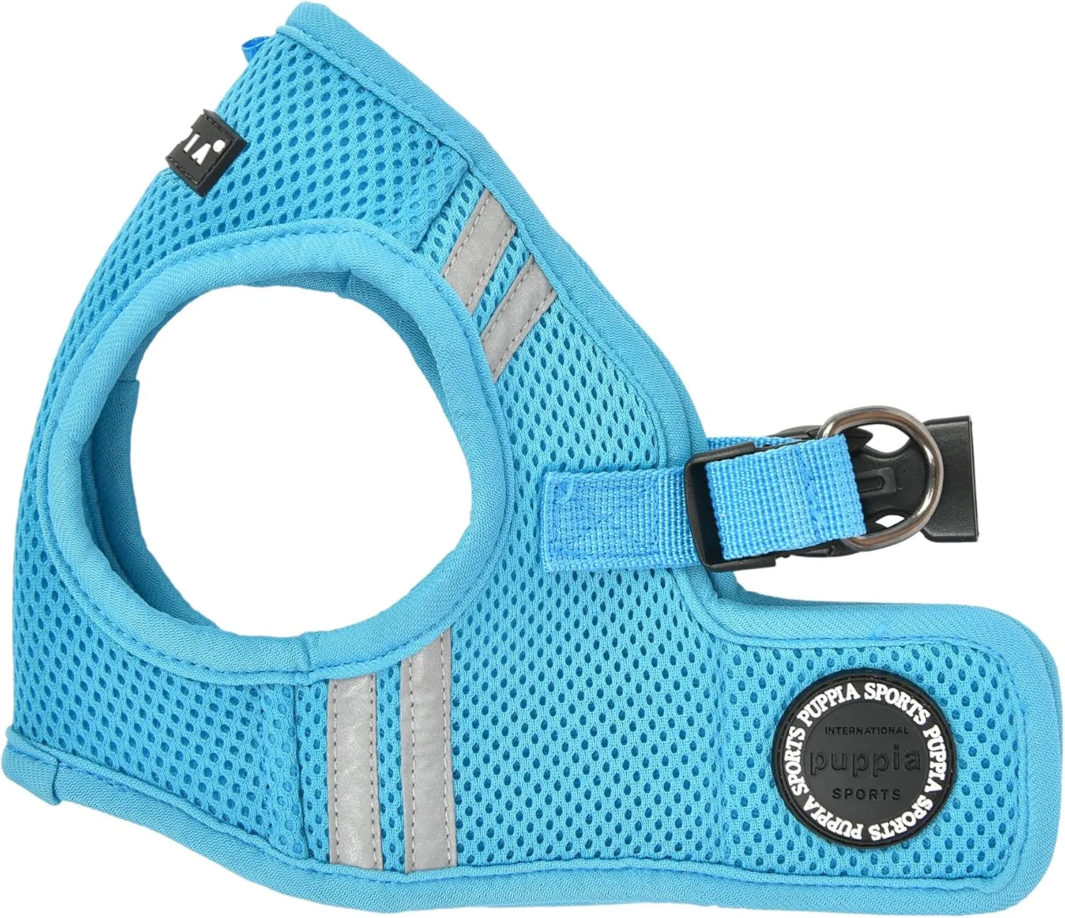 Puppia Soft Vest Dog Harness No Choke Step-in Reflective Triple Layered Breathable Mesh for Small and Medium Dog, Sky Blue, X-Large