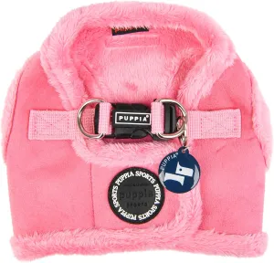 Puppia Terry Vest Dog Harness Step-in Winter Suede Warm No Choke No Pull Training Walking for Small and Medium Dog, Pink, Small