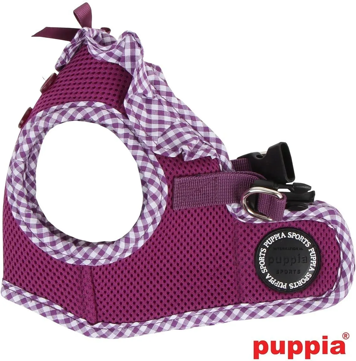 Puppia Vivien Vest Dog Harness Step-in All Season Mesh Cute No Pull No Choke Walking Training for Small Dog, Purple, Medium