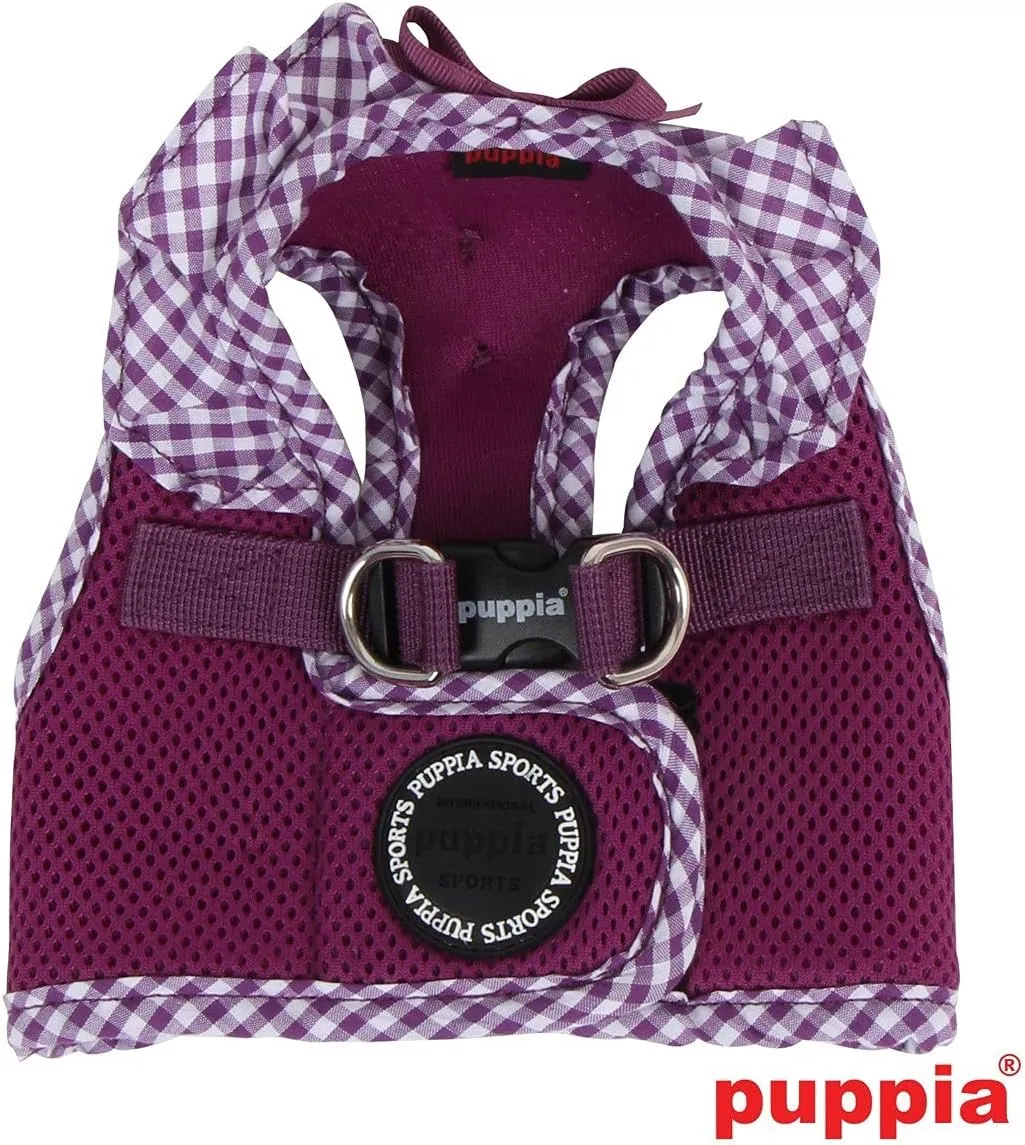 Puppia Vivien Vest Dog Harness Step-in All Season Mesh Cute No Pull No Choke Walking Training for Small Dog, Purple, Medium
