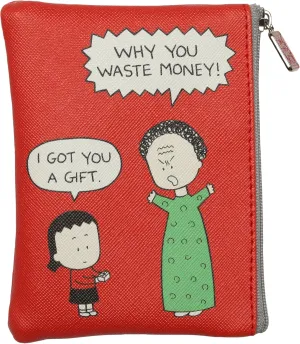 "Why You Waste Money!" coin bag