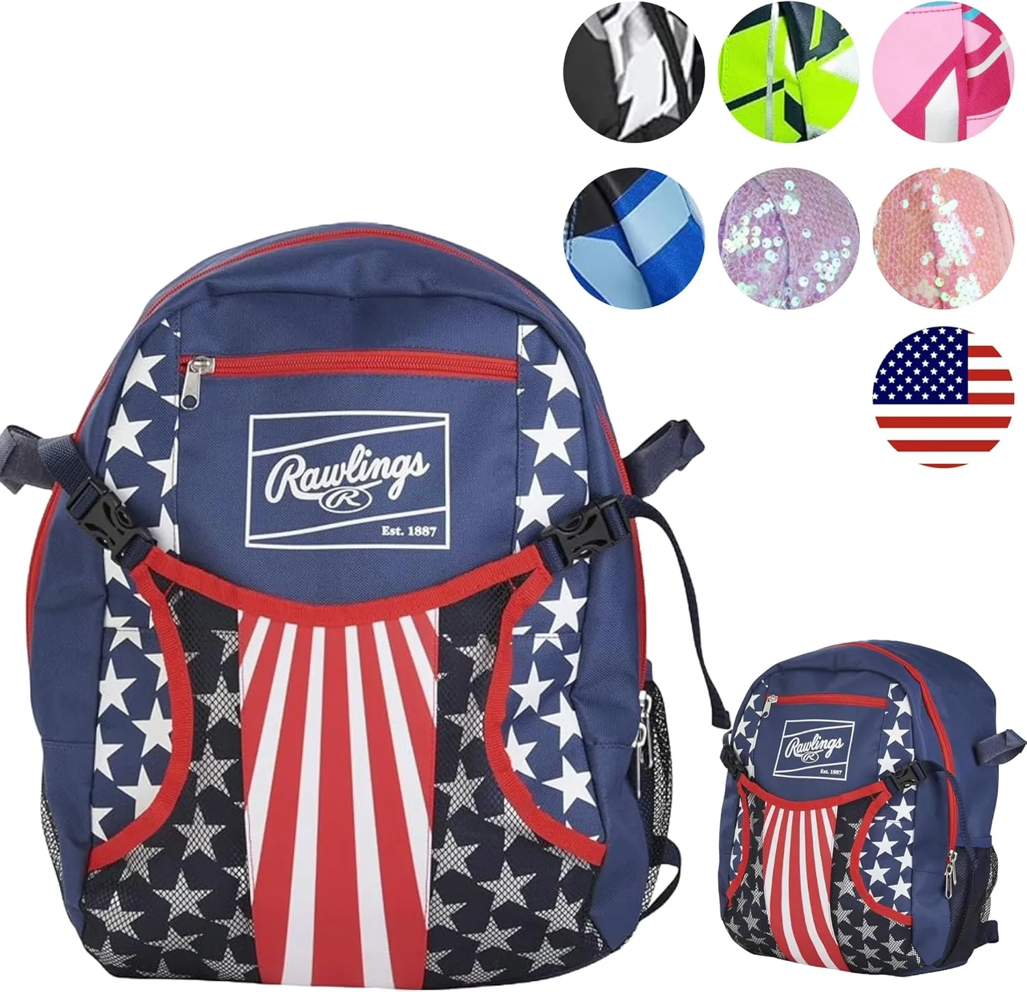 Rawlings | REMIX T-Ball & Youth Backpack Equipment Bag | Baseball/Softball | Multiple Colors