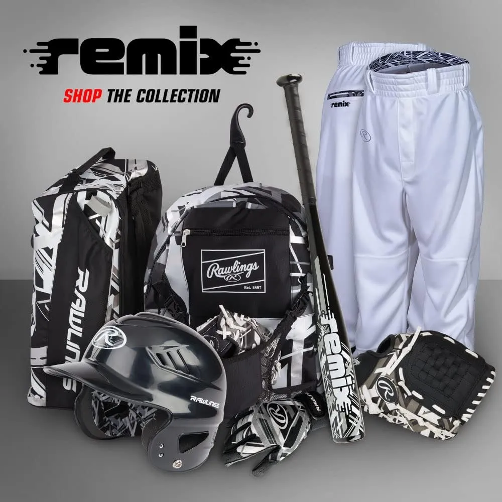 Rawlings | REMIX T-Ball & Youth Backpack Equipment Bag | Baseball/Softball | Multiple Colors