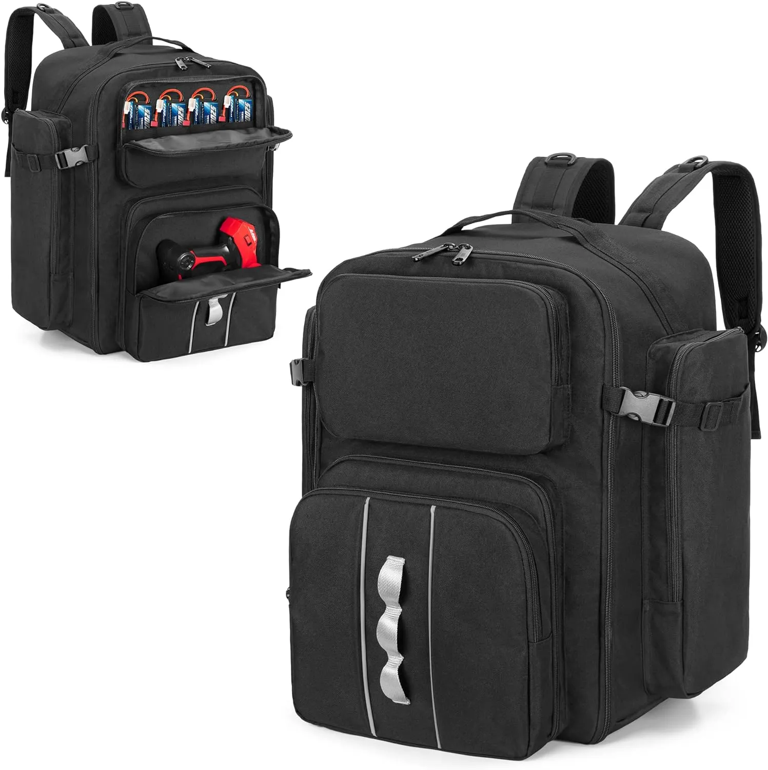 RC Backpack for 1/10 Car, RC Storage Bag with Multi Pockets for Tools and Other Accessories, Easy Carrying with Adjustable Shoulder Strap (Patent Design)