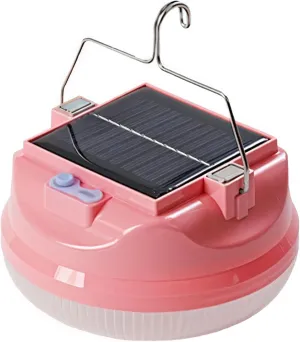 Rechargeable Outdoor Solar Lamp, 6000Mah Battery, Abs Build, Touch Button Control, Ideal for Emergencies & Camping