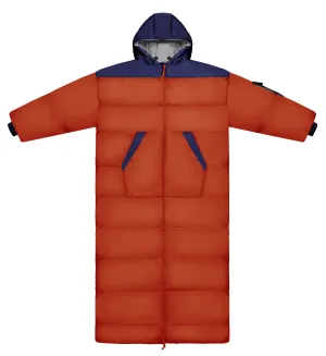Red and Navy Long Sleeve Sleeping Bag Jacket L-XXL