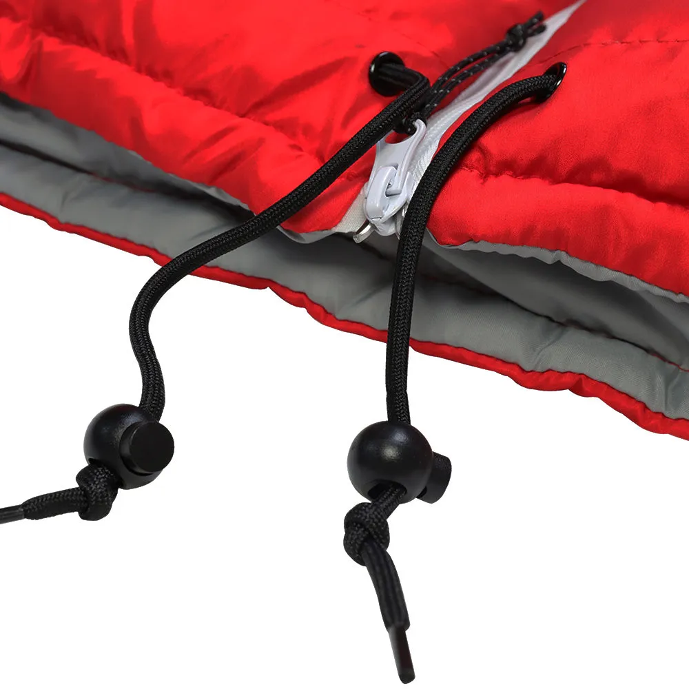 Red Long Sleeve Sleeping Bag Jacket L-XXL
