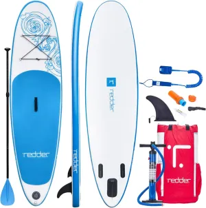 redder Stand Up Paddle Board Inflatable SUP Board Vortex 10'0" All Round Adult and Kids Paddle Board with Leash, Paddle, Backpack, Pump, Repair Kit, Non-Slip Deck, 4 D-Rings for Kayak Seat