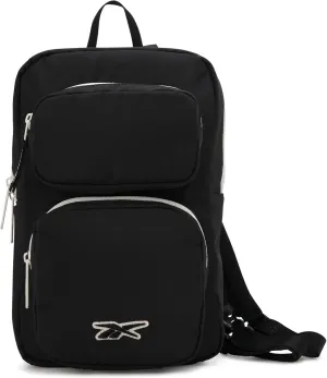Reebok Unisex Crossbody Bag - Compact Sling Crossbody Bags for Women and Men with Convertible Strap for Gym and Travel, Size One Size, Mikayla Black