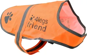 Reflective Dog Vest. Hi-Visibility, Oxford 300D Waterproof Blaze Orange Dog Vest Helps Protect Your Best Friend. Safeguard Your PUP from Motorists & Hunting Accidents, On or Off Leash