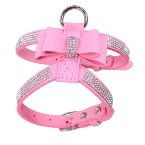 Reflective French Bulldog Rhinestone Harness