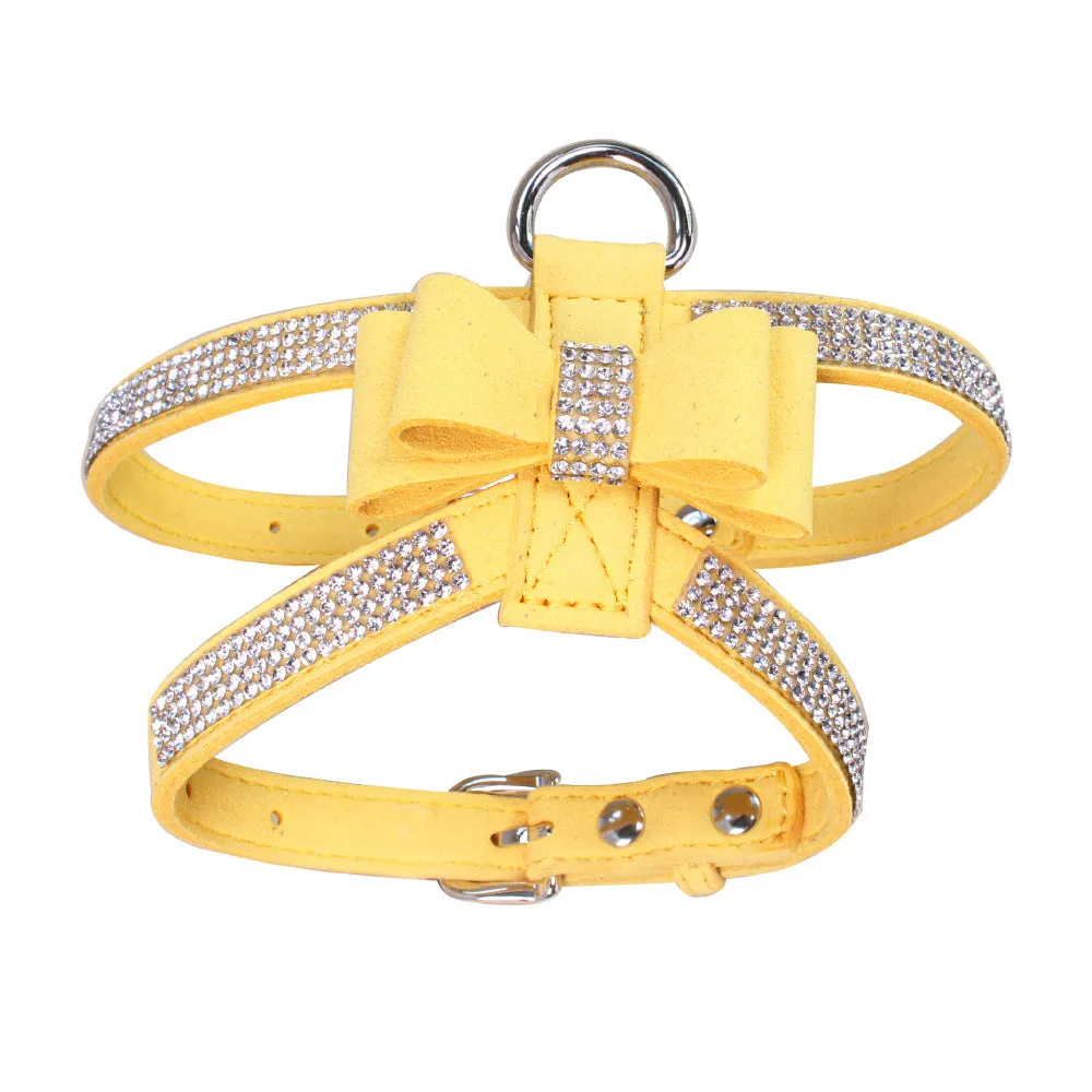 Reflective French Bulldog Rhinestone Harness