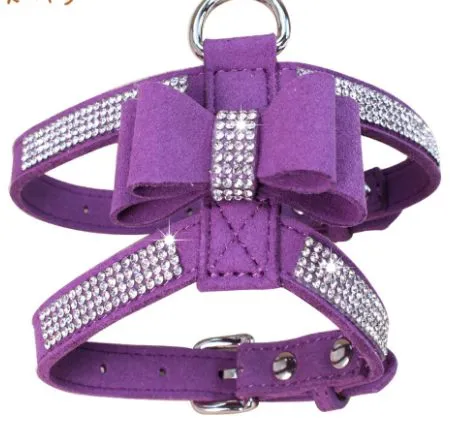 Reflective French Bulldog Rhinestone Harness