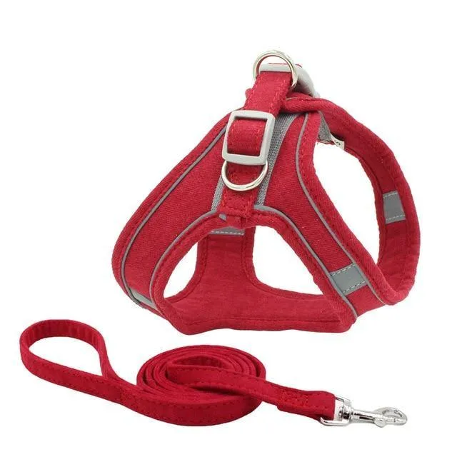 Reflective Leash With Dog Harness