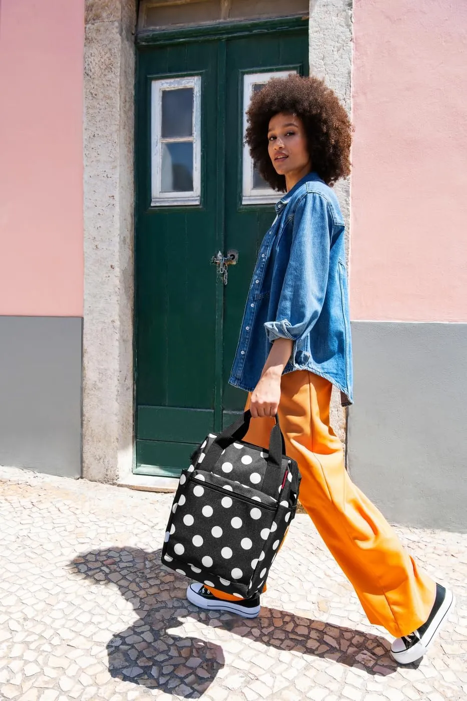 reisenthel Women's Allrounder R Gym Bag (Pack of 1), Dots White, One Size, Sport