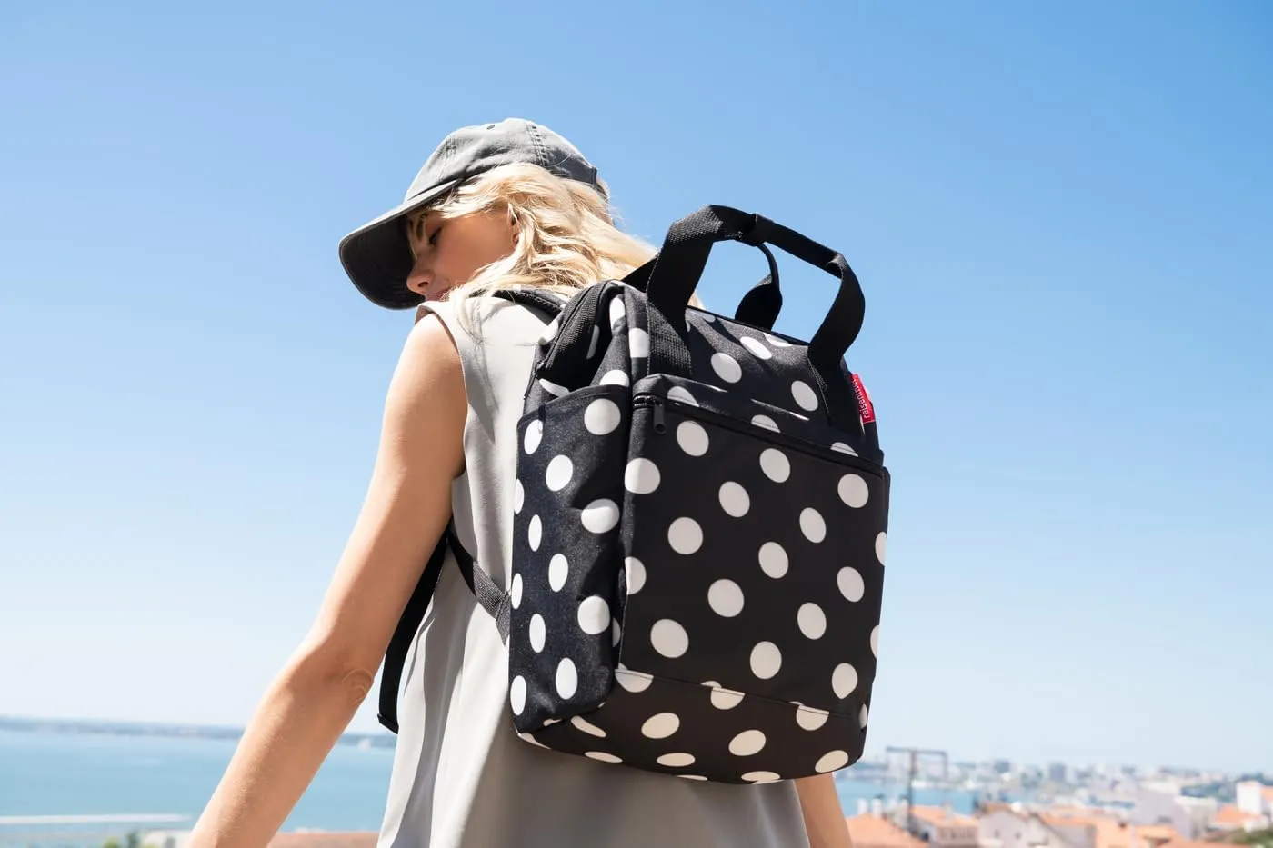 reisenthel Women's Allrounder R Gym Bag (Pack of 1), Dots White, One Size, Sport